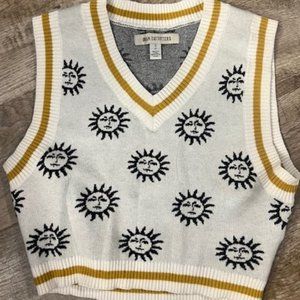 Urban Outfitters Sun Cropped Sweater vest